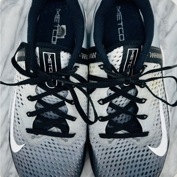 Nike Metcon 6 Oreo Black White Gray Fade CrossFit Training Shoes Balayage Ombré - Picture 7 of 16